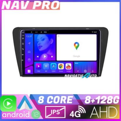 Navigatie Skoda Octavia 3 KIT 279 EDOTEC-LITE Android Ecran 720P Octa Core 8 128 Carplay CarStore Technology