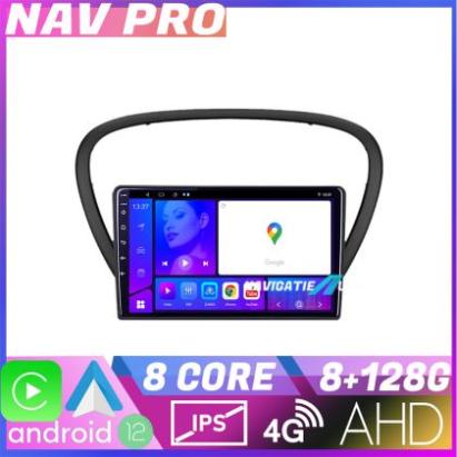 Navigatie Peugeot 607 EDOTEC-LITE Android radio gps internet Octa core 8 128 Carplay CarStore Technology