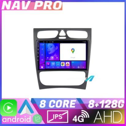 Navigatie Mercedes C W203 2000 2004 KIT clk EDOTEC-LITE Android Ecran 720P Octa Core 8 128 Carplay CarStore Technology