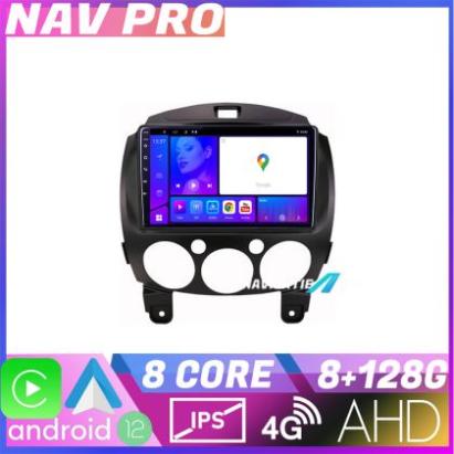 Navigatie Mazda 2 2007 2013 EDOTEC-LITE Android radio gps internet Octa core 8 128 Carplay CarStore Technology