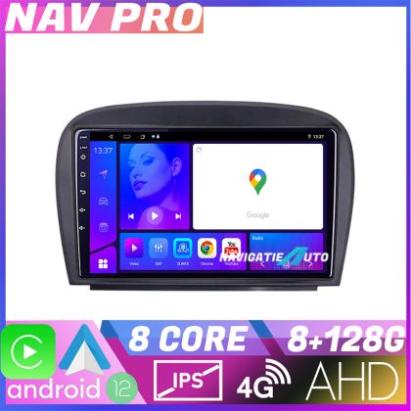 Navigatie Mercedes SL W230 2004 2011 KIT W230 EDOTEC-LITE Android Ecran 720P Octa Core 8 128 Carplay CarStore Technology
