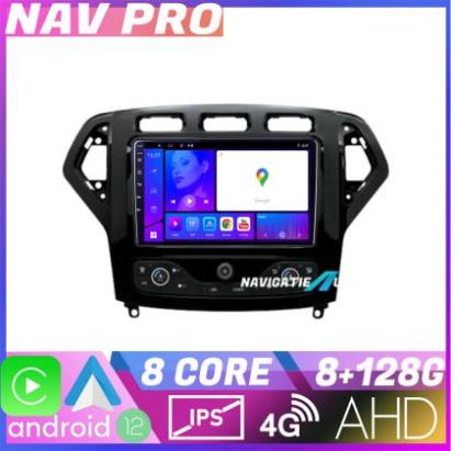 Navigatie Ford Mondeo 2007 2010 EDOTEC-LITE Android Ecran 720P Octa Core 8 128 Carplay CarStore Technology