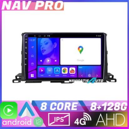 Navigatie Toyota Highlander 2013 2018 EDOTEC-LITE Android Ecran 720P Octa Core 8 128 Carplay CarStore Technology