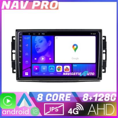 Navigatie Chrysler Jeep KIT 202 EDOTEC-LITE Android Ecran 720P Octa Core 8 128 Carplay v3 CarStore Technology