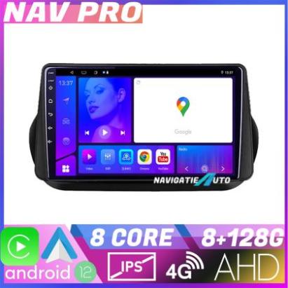 Navigatie Peugeot Bipper  Citroen Nemo  Fiat Qubo 2008 2017 EDOTEC-LITE Android radio gps internet Octa core 8 128 Carplay v1 CarStore Technology