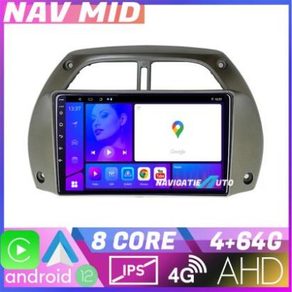 Navigatie Toyota Rav 4 2000 2004 EDOTEC-LITE Android Ecran 720P Octa Core 4 64 Carplay CarStore Technology
