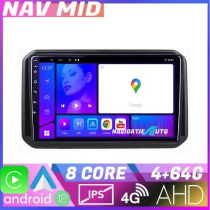 Navigatie Suzuki Ignis 2016 KIT IGNIS16 EDOTEC-LITE Android Ecran 720P Octa Core 4 64 Carplay CarStore Technology