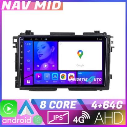 Navigatie Honda HR V 2013 2018 EDOTEC-LITE Android Ecran 720P Octa Core 4 64 Carplay CarStore Technology