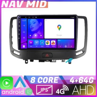 Navigatie Infiniti G35 G37 2006 2013 EDOTEC-LITE Android Ecran 720P Octa Core 4 64 Carplay CarStore Technology