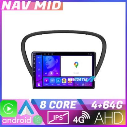 Navigatie Peugeot 607 EDOTEC-LITE Android radio gps internet Octa core 4 64 Carplay CarStore Technology