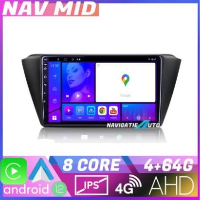 Navigatie Skoda Fabia 2015 KIT 541 EDOTEC-LITE Android Ecran 720P Octa Core 4 64 Carplay CarStore Technology