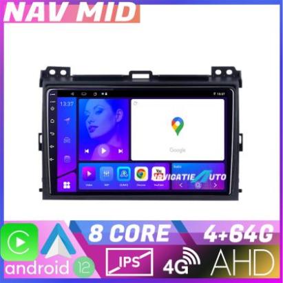 Navigatie Toyota Prado 2007 KIT 456 EDOTEC-LITE Android Ecran 720P Octa Core 4 64 Carplay CarStore Technology