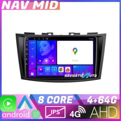 Navigatie Suzuki Swift 2010 2017 KIT 179 EDOTEC-LITE Android Ecran 720P Octa Core 4 64 Carplay CarStore Technology