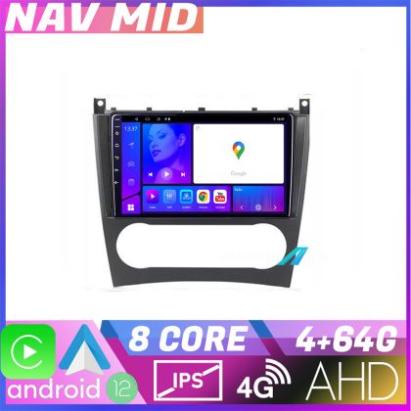 Navigatie Mercedes Clasa C W203 facelift KIT 093 EDOTEC-LITE Android Ecran 720P Octa Core 4 64 Carplay CarStore Technology