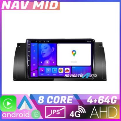 Navigatie BMW E39 si E53 KIT 082 EDOTEC-LITE Android Ecran 720P Octa Core 4 64 Carplay CarStore Technology