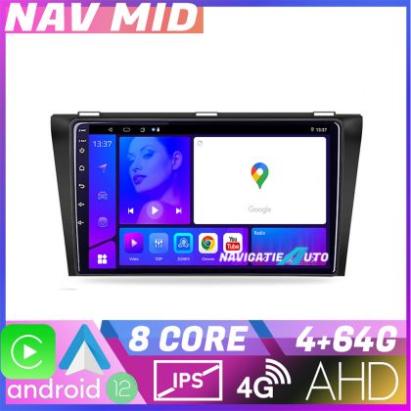 Navigatie Mazda 3 2009 2014 KIT 034 EDOTEC-LITE Android Ecran 720P Octa Core 4 64 Carplay CarStore Technology