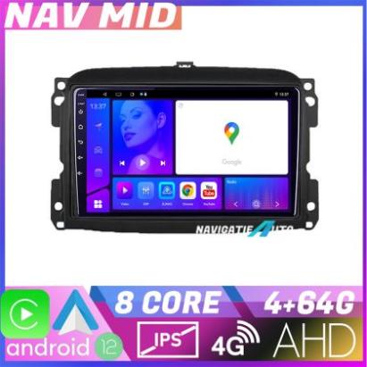 Navigatie Fiat 500L 2012 2017 KIT 500L EDOTEC-LITE Android Ecran 720P Octa Core 4 64 Carplay CarStore Technology
