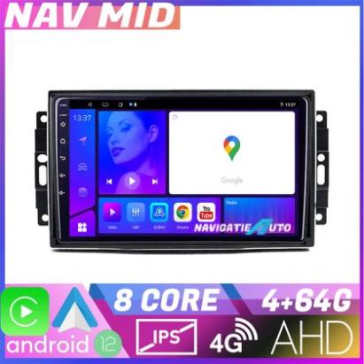 Navigatie Chrysler Jeep KIT 202 EDOTEC-LITE Android Ecran 720P Octa Core 4 64 Carplay v2 CarStore Technology