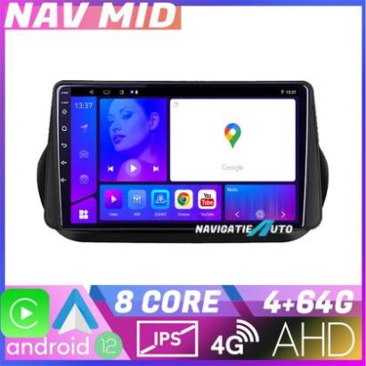 Navigatie Peugeot Bipper  Citroen Nemo  Fiat Qubo 2008 2017 EDOTEC-LITE Android radio gps internet Octa core 4 64 Carplay v1 CarStore Technology