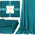 Patura pufoasa pentru 2 persoane, 2 fete, model in relief, 160x200cm, verde marin Household NewTrend