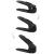 (DL) Set 10 organizatoare pentru pantofi regalabile, plastic, culoare negru Household NewTrend