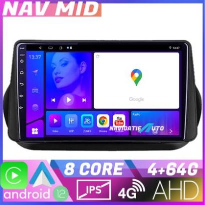 Navigatie Peugeot Bipper, Citroen Nemo, Fiat Qubo 2008-2017 Octa Core EDOTEC-LITE Android Ecran 720P Octa Core 4+64 Carplay  Android auto v2 CarStore Technology