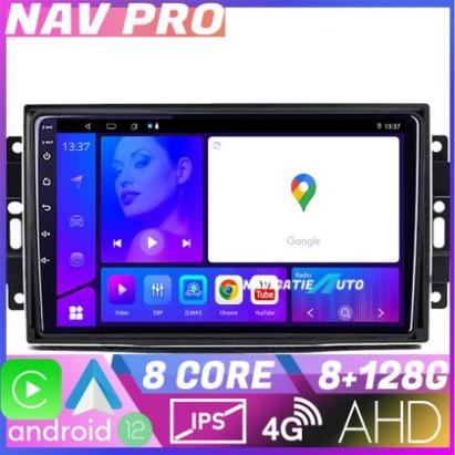 Navigatie Chrysler Jeep EDOTEC-LITE Android Ecran 720P Octa Core 8+128 Carplay  Android auto v3 CarStore Technology