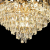 Candelabru Cristal CC6705/500GD 9x E14, Diametru 49cm, Auriu Lucios, Inaltime Reglabila ModernLight Concept