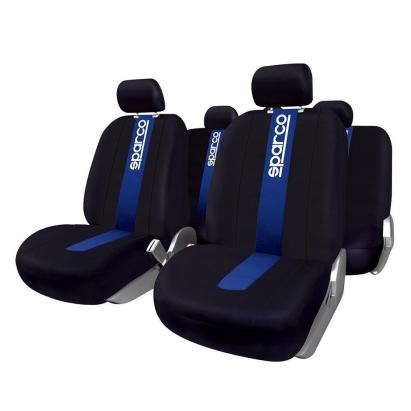 Set Huse Scaune Auto Sparco Blue Spider, negru-albastru, 9 bucati Automobile ProTravel