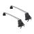 Set bare transversale portbagaj din aluminiu marca Twinny Load TL A20, kit complet cu bare, suporti si antifurt cu cheie, Peugeot 206, 1998-2012 AutoDrive ProParts