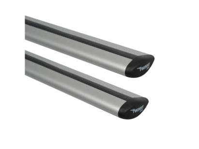 Set bare transversale portbagaj din aluminiu marca Twinny Load TL F01, cu sistem de fixare, ptr model cu bare longitudinale inaltate, deschise AutoDrive ProParts
