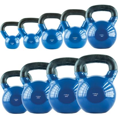 Gantera kettlebell HMS KNV 6 KG, Albastru FitLine Training