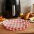 Hârtie de Coacere pentru Air Fryer - Cu Model în Carouri, Rotundă, 23 cm - 50 Bucăți/Pachet Best CarHome