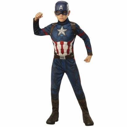 Costum de carnval - Captain America Avg 4 L (8-10 ani/max 147cm) PlayLearn Toys