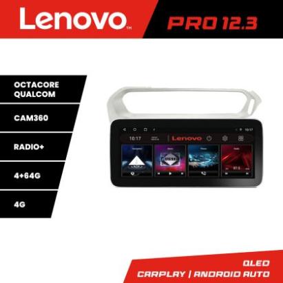 Navigatie Peugeot 301 Citroen K-Elisee K-301 Lenovo PRO 4+64 12.3 inch qled android 4G DSP gps internet S CarStore Technology
