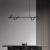 Lustra LED cu telecomanda Harman, 23W, 6 Surse, Lumina Neutra, Negru ModernLight Concept