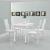 Set Masa cu 4 Scaune Tapitate Imitatie Piele pentru Bucatarie sau Living, MDF/Otel, Culoare Alb