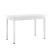 Set Masa cu 4 Scaune Tapitate Imitatie Piele pentru Bucatarie sau Living, MDF/Otel, Culoare Alb