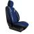Set Huse Scaune Auto Panda Paris, Albastru-Negru, 11 piese Automobile ProTravel