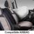 Set Huse Scaune Auto Panda Prestige, Negru-Bej, 11 piese Automobile ProTravel