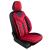 Set Huse Scaune Auto Panda Toronto, tip Alcantara, cu fermoare pentru bancheta rabatabila, rosu negru, 11 piese Automobile ProTravel