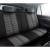 Set Huse Scaune Auto Panda Londra, cu fermoare pentru bancheta rabatabila, negru gri, 11 piese Automobile ProTravel