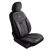 Set Huse Scaune Auto Panda Londra, cu fermoare pentru bancheta rabatabila, negru gri, 11 piese Automobile ProTravel