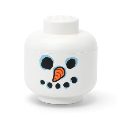 LEGO Cutie depozitare S cap minifigurină LEGO - Om de zăpadă Quality Brand