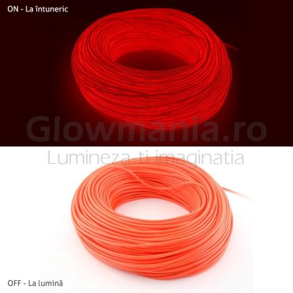 Fir electroluminescent neon flexibil el wire 3,2 mm culoare rosu MultiMark GlobalProd