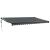 Copertină retractabilă automată, antracit, 5x3 m GartenMobel Dekor