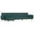 Canapea extensibilă în formă de L verde 275x140x70 cm catifea GartenMobel Dekor
