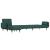 Canapea extensibilă în formă de L verde 275x140x70 cm catifea GartenMobel Dekor