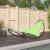 Șezlong balansoar cu roți din oțel și material textil, verde GartenMobel Dekor