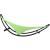 Șezlong balansoar cu roți din oțel și material textil, verde GartenMobel Dekor